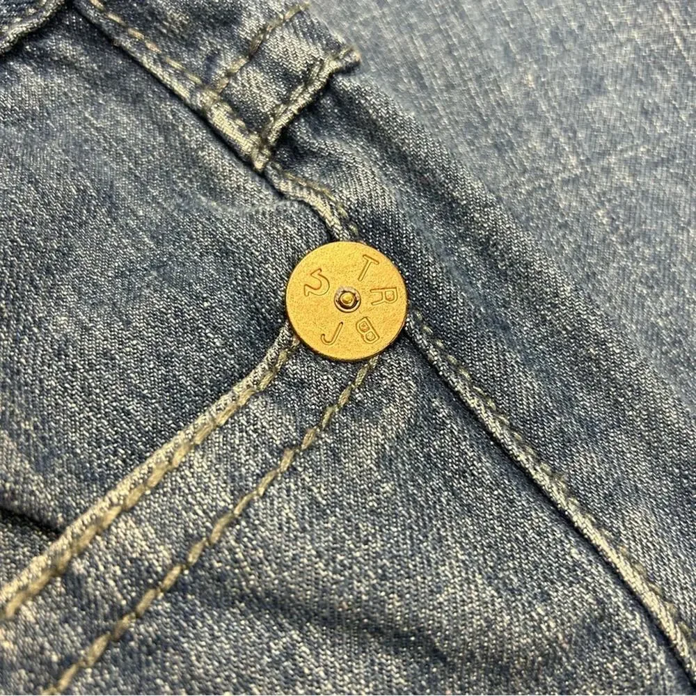 True Religion Jeans Joey Super Denim Blue Pants Womens Size 40 CA 30427